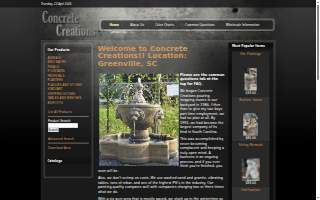 Concrete Creations website