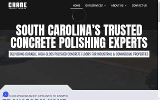Crane Concrete Polishing website