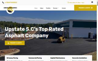 Carolina Asphalt Services website