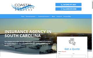 Coastal Insurance Brokers of North Myrtle Beach website