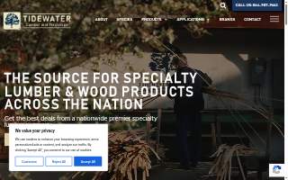 Tidewater Lumber & Moulding website