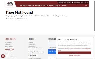 SRS Building Products of Greenville website
