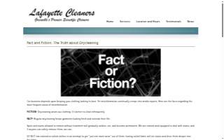 Lafayette Cleaners website