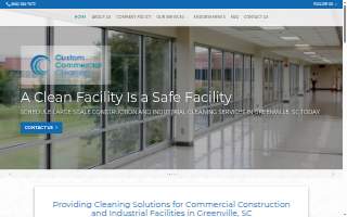 Custom Commercial Cleaning Corporation website