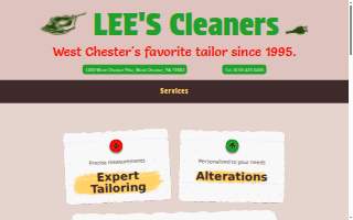 Lee's Cleaners website