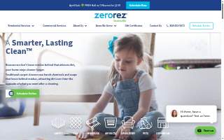 Zerorez Greenville website