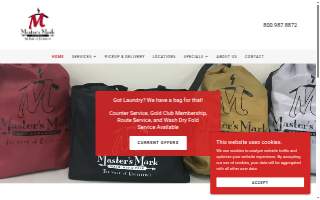 Master's Mark Dry Cleaners website