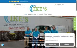 Ike's Carpet and Rug Cleaning website