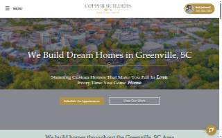 Copper Builders - Greenville website
