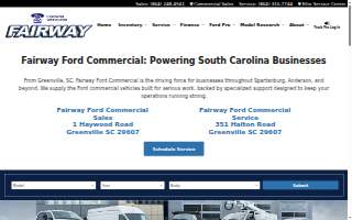 Fairway Ford Commercial Sales website