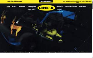 LINE-X of Greenville website