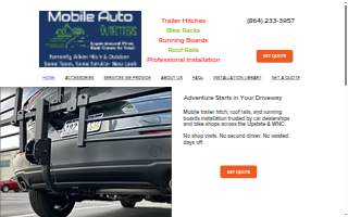 Mobile Auto Outfitters- We come to You! website