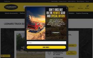 Leonard Truck Outfitters of Spartanburg website