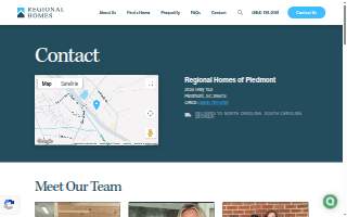 Regional Homes website