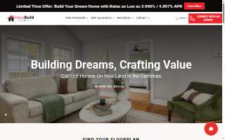 Value Build Homes website
