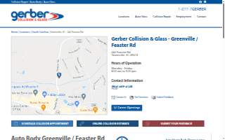 Gerber Collision & Glass website