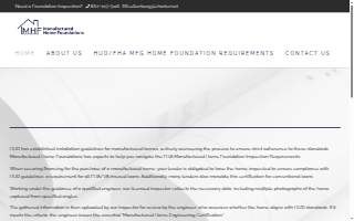 Manufactured Home Foundations website