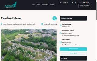 Carolina Estates Rental Properties website