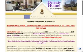 Dynasty Homes of Greenville website