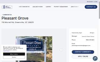 Pleasant Grove Estates website