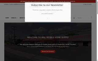 M & L Mobile Home Supplies website