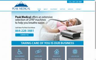 Peak Medical Products Inc website