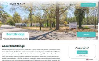 Bent Bridge Mobile Home Community website