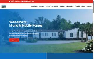 M & M Mobile Homes website