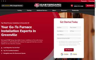 Eastergard Heating & AC Repair website