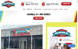 Air Repair AL of Greenville website