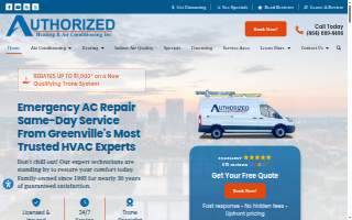 Authorized Heating & Air Conditioning website