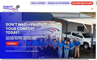 Preferred Choice Heating and Air website