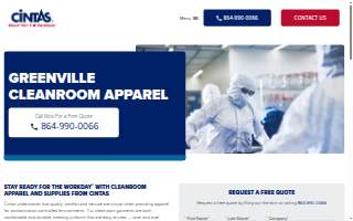 Cintas Cleanroom Services website