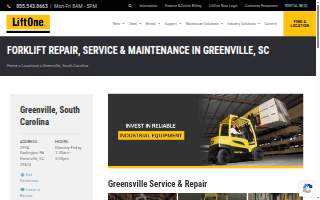 LiftOne Greenville website
