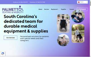 Palmetto Seating and Mobility website