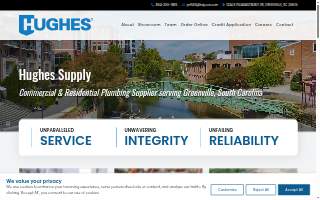 Hughes Supply Greenville website