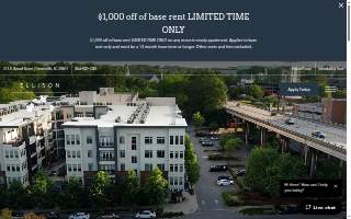 Ellison on Broad Apartments website