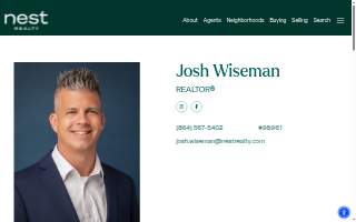 Josh Wiseman - Nest Realty Greenville website
