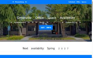 Greenville Office Space website
