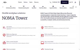 Regus - Greenville - Downtown - NOMA Tower website