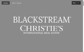 Blackstream Christie's International Real Estate website
