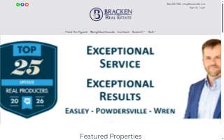 Bracken Real Estate website