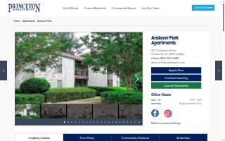 Andover Park Apartments website