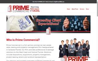 Prime Commercial Services website