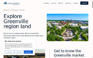 Land Advisors Organization - South Carolina website