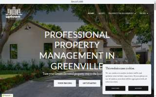 Uptown Property Management website