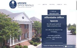 Upstate Office Rentals website