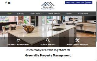 Greenville Property Management website