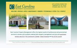 East Carolina Property Management Co website