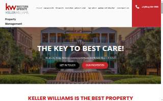 Keller Williams Western Upstate Property Management website